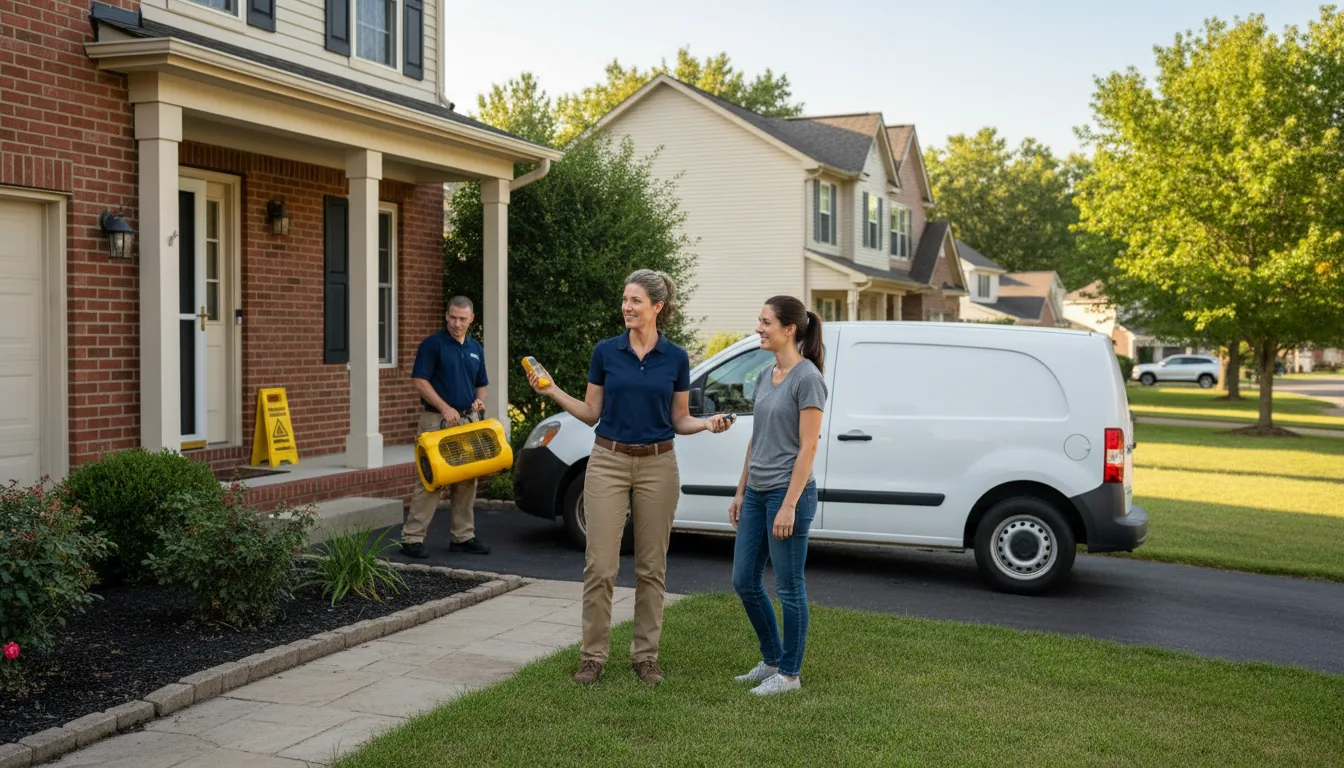 Residential water damage restoration in Oakmont, PA
